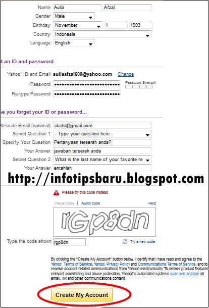 Cara Membuat Email Yahoo