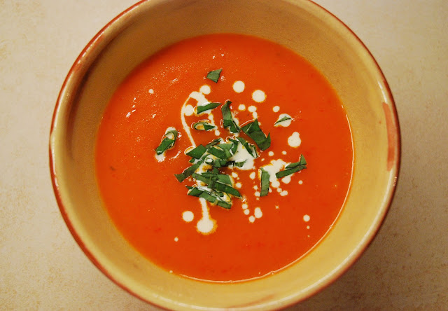 Soupe potimarron poivron