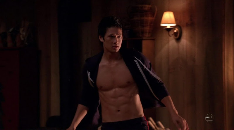 Harry Shum Jr Shirtless on Glee s2e01