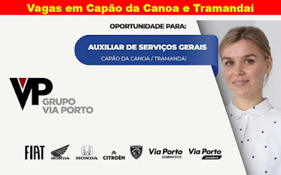 Via Porto seleciona Auxiliar de Serviços Gerais em Capão da Canoa e Tramandaí