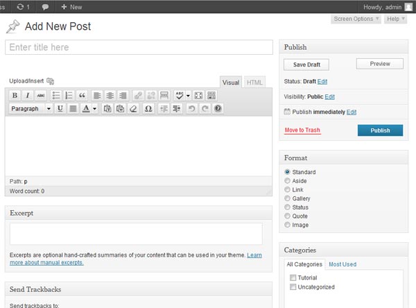 post editor wordpress