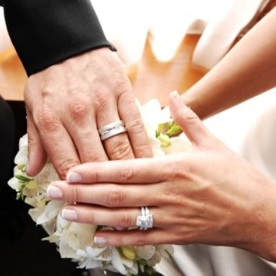 Model wedding rings