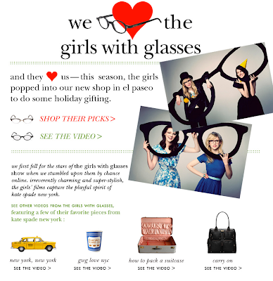 ... our feature on the Kate Spade website and watch our gift guide below