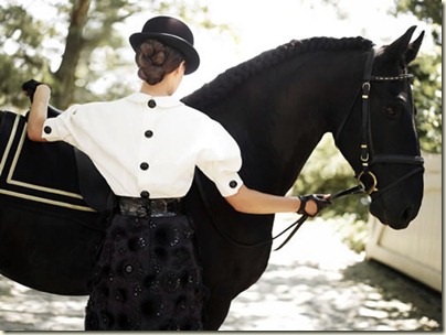 glamourous horse riding via yellowtrace tumblr