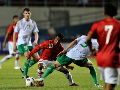 Pertandingan Pra Olimpiade 2012 Indonesia VS Turkmenistan