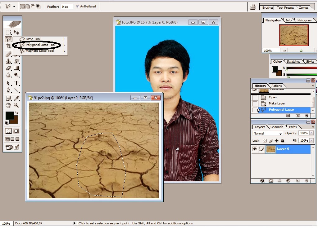 Cara membuat efek wajah buruk rupa dengan photoshop