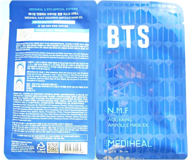 Mediheal x BTS Mask Sheet Special Set Hydrating Moisture Care 