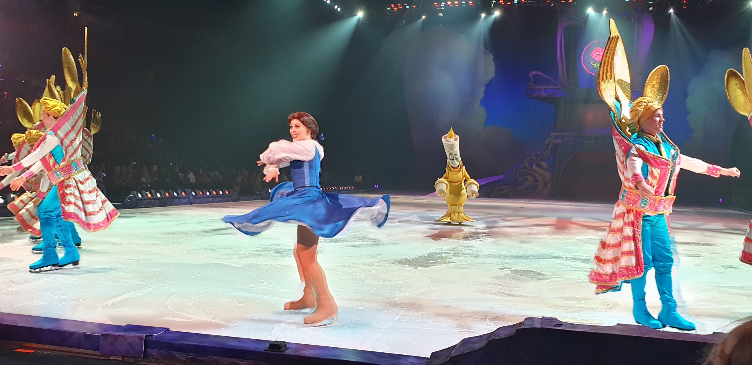 belle skating on ice