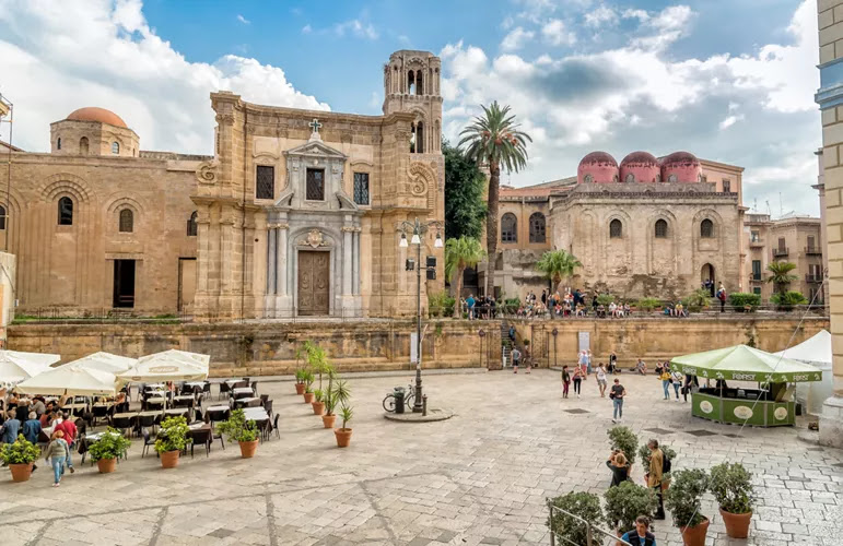 Iglesia de San Cataldo y La Martorana