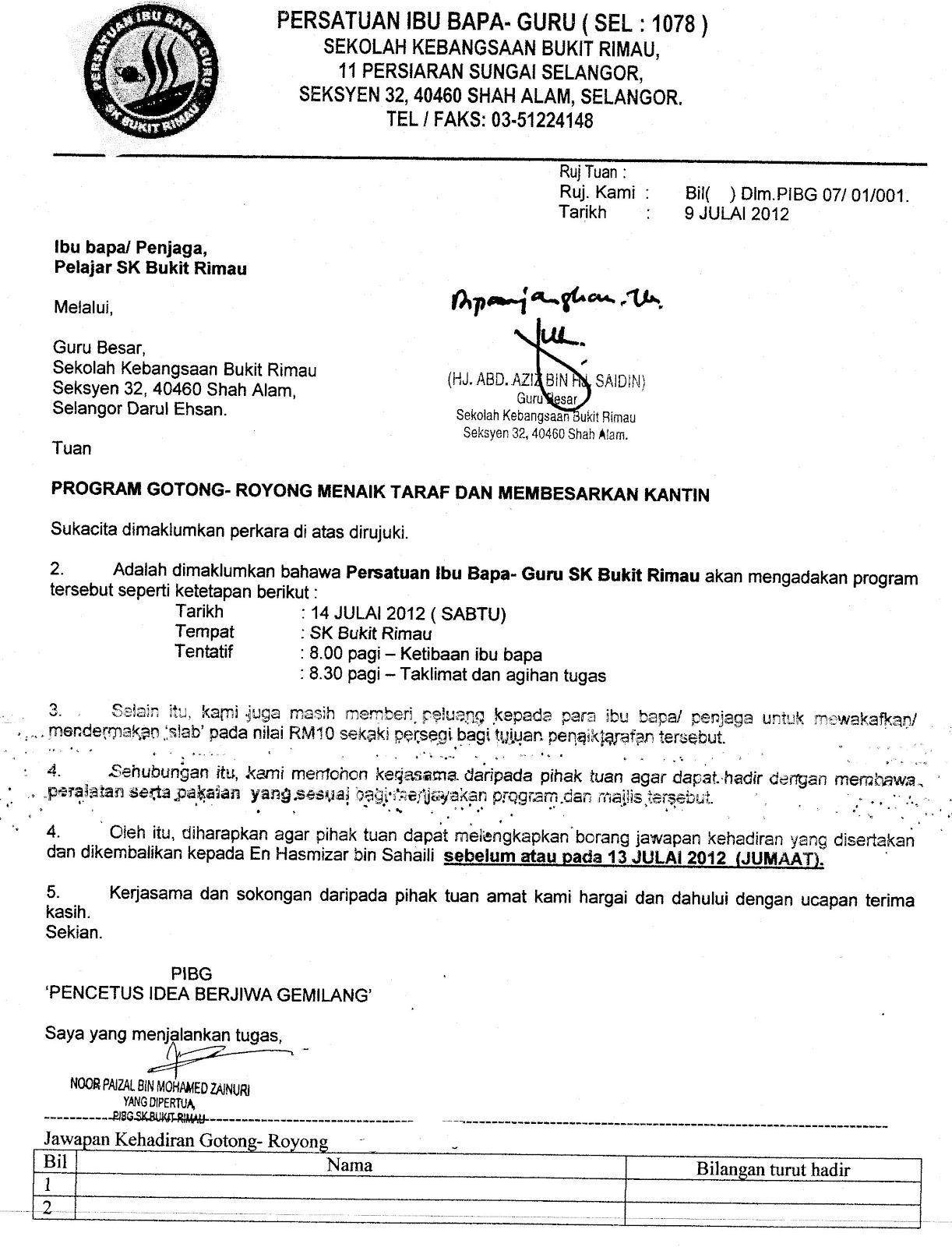 Contoh Surat Petisyenb Permohonan Infra Unifi