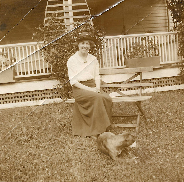 Photo of Unknown Woman and Dog