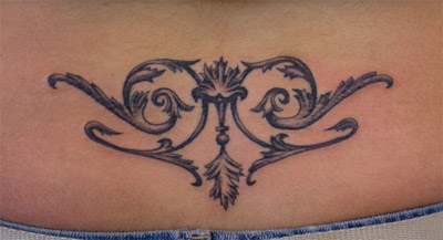 Lower back tattoo