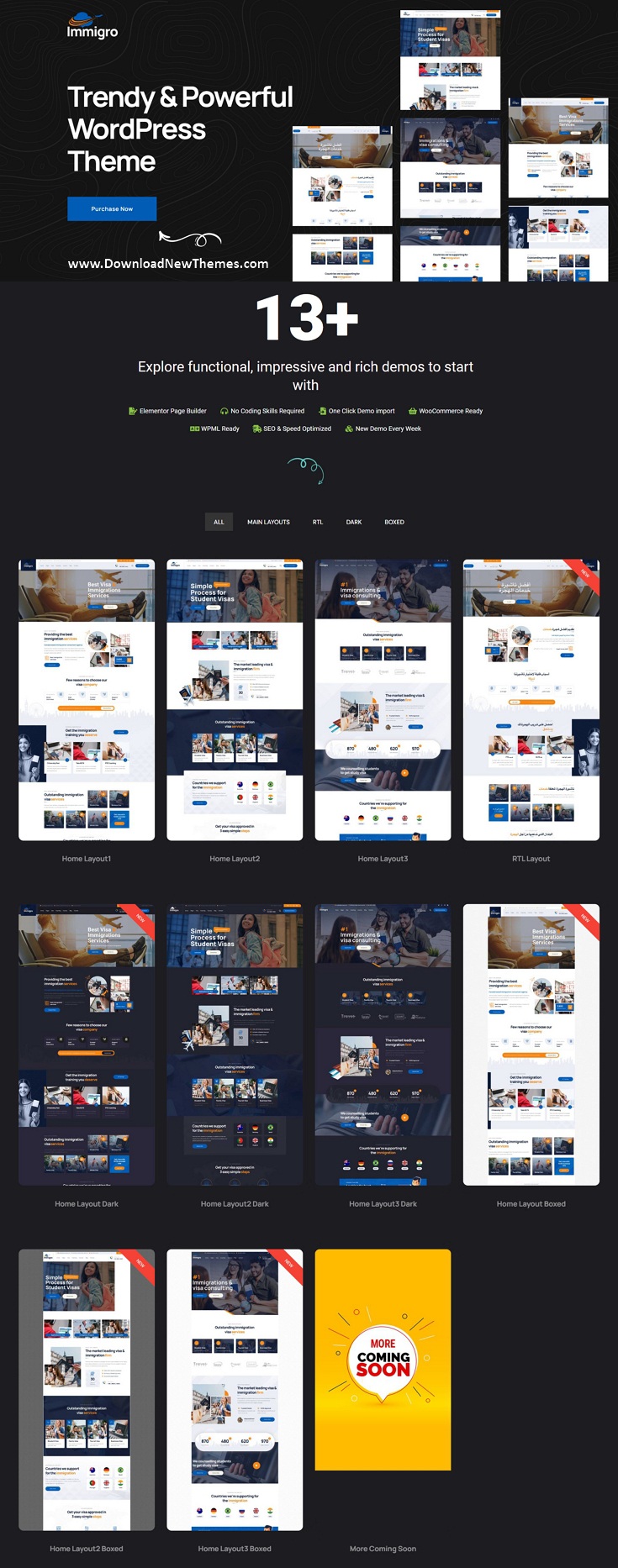 Immigro - Immigration Visa Consulting WordPress Theme Review