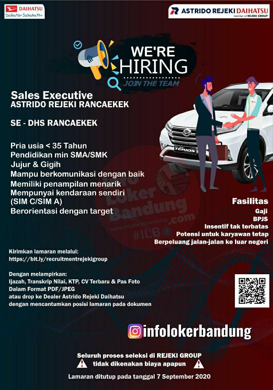 Lowongan Kerja Sales Executive Astrindo Rejeki Daihatsu Bandung Agustus 2020