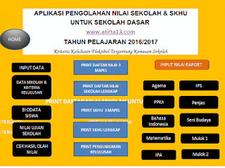  Aplikasi ini sangat sederhana dan gampang untuk di gunakan  Download Aplikasi Pengolahan Nilai Sekolah & SKHU Untuk SD 2016