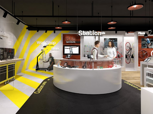 Image : Le HUB - Création Avantgarde in-store design