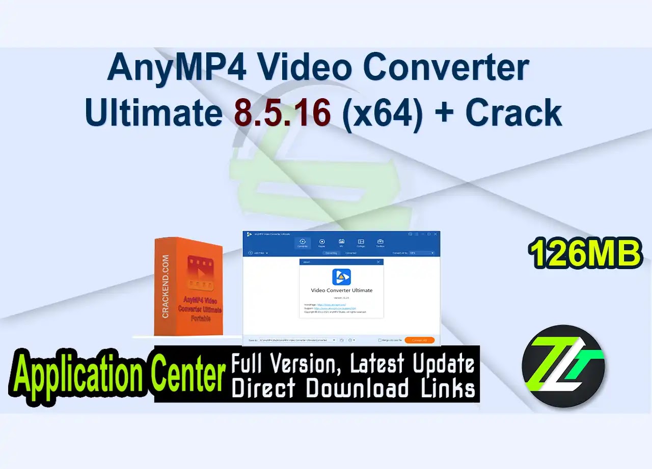 AnyMP4 Video Converter Ultimate 8.5.16 (x64) + Crack