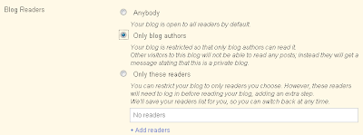 Settings - Blog Readers