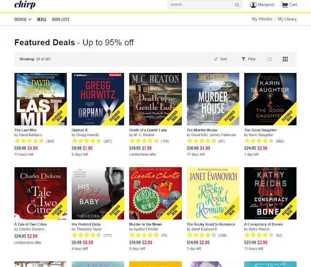 Chirp screenshot - audiobook Featured Deals