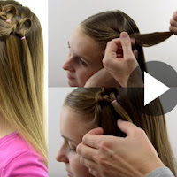 Learn - How To Create Knotted Hearts Hairstyle, See Tutorial
