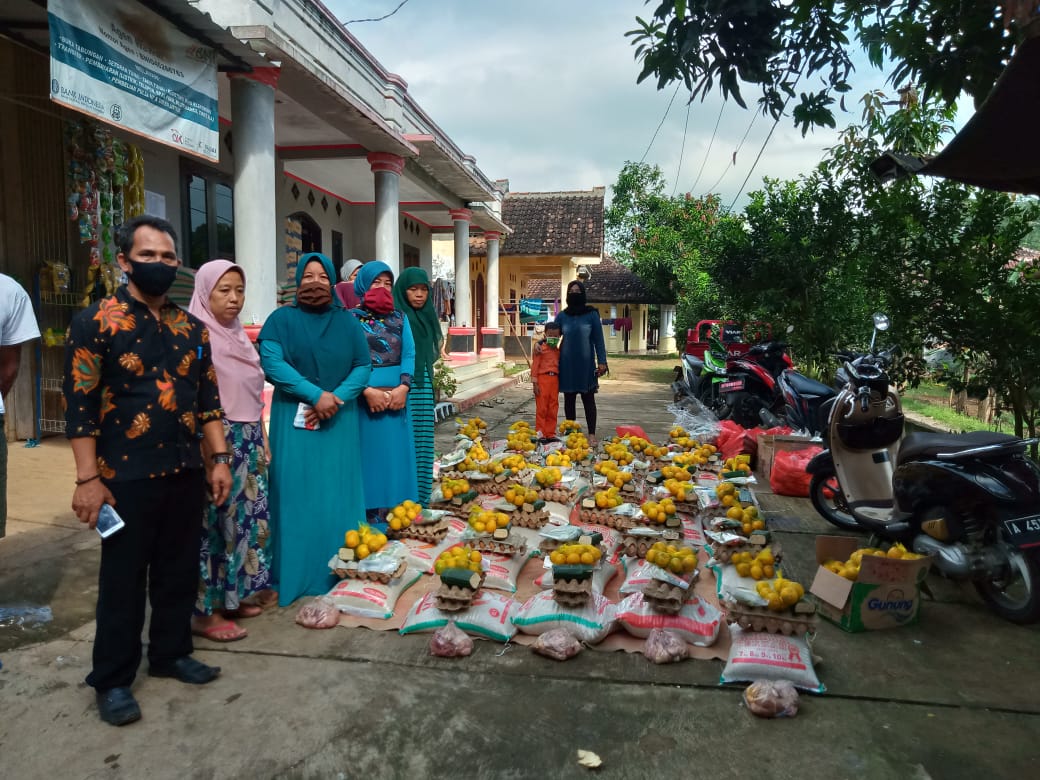 Kedepankan Prinsip 6T, Pembagian BPNT Kecamatan Keroncong Berjalan Lancar 