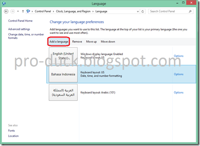 add language