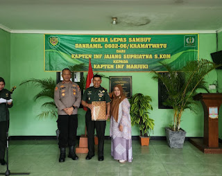 Kapolsek Kramatwatu Polresta Serkot Hadiri Acara Lepas Sambut Danramil Kramatwatu