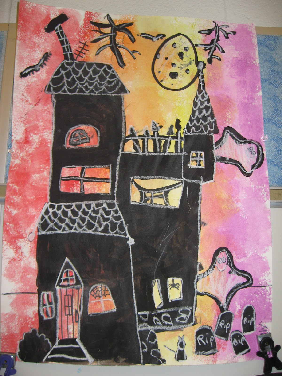 Jamestown Elementary Art Blog Third Grade  Spooky 
