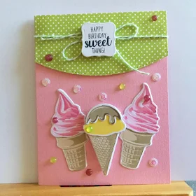 Sunny Studio Stamps: Two Scoops Customer Card Share by Kay Jeffery