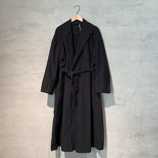 COSMICWONDER【コズミックワンダー】Classic back satin belted coat◆八十八/丸亀・エイティエイト/新居浜
