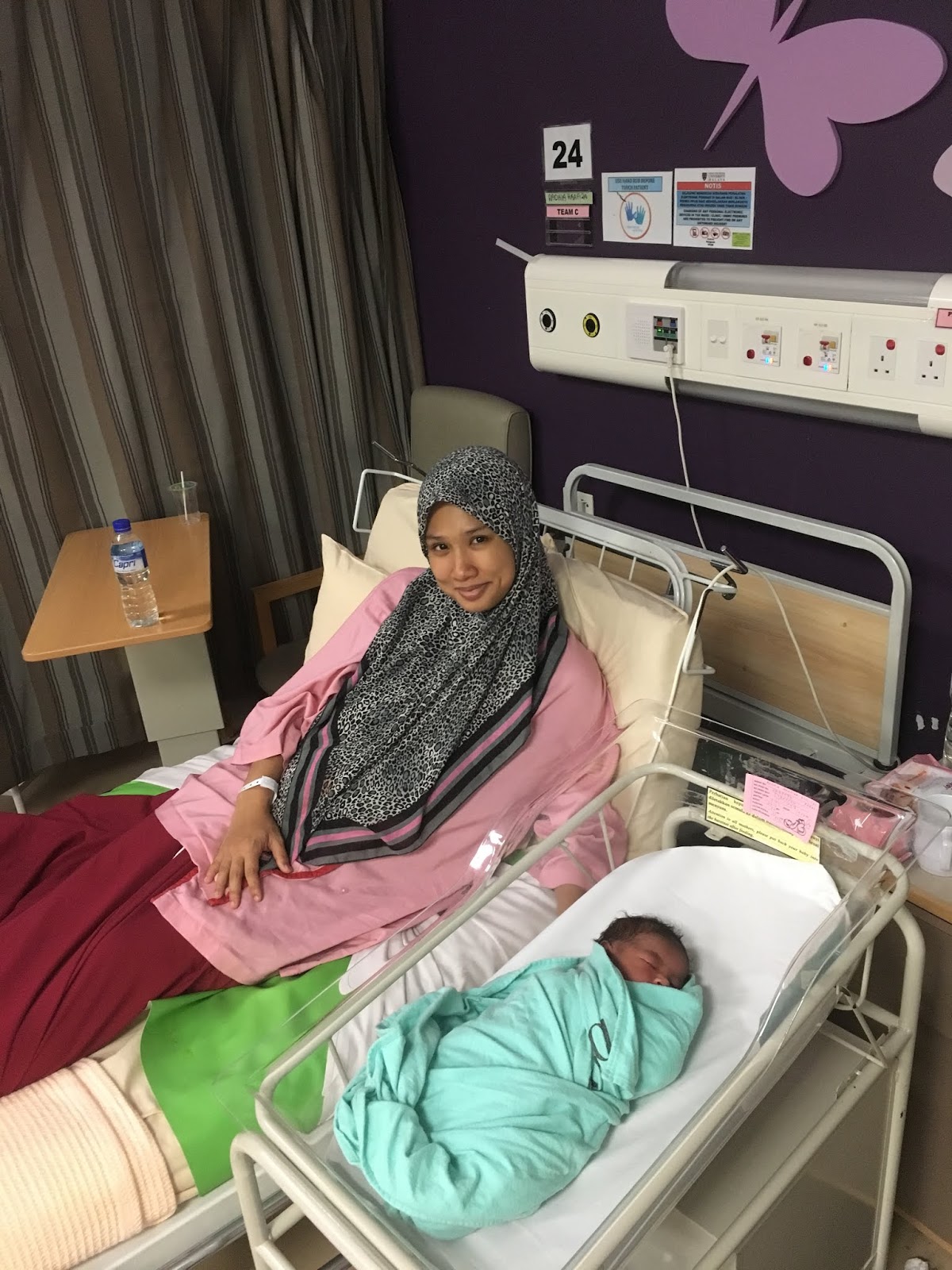 Kelahiran Alyaa Zafirah Tanpa Ubat Tahan Sakit Di PPUM Part 3