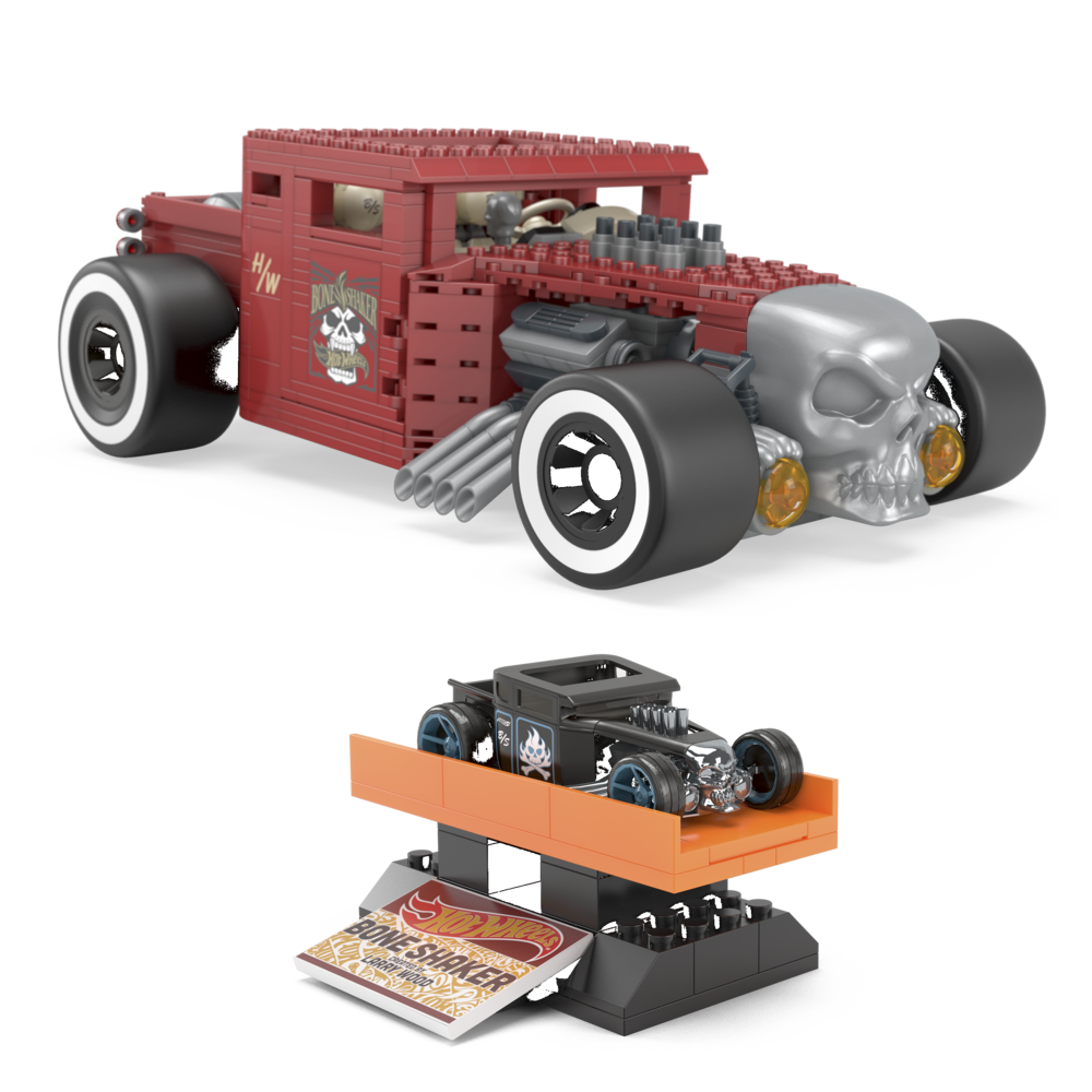 Hot Wheels le quiere dar batalla a LEGO y lanza un Bone Shaker para armar