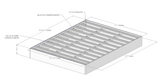 queen bed platform plans