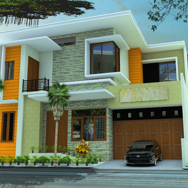 Foto gambar rumah minimalis modern 2 lantai Minimalis 