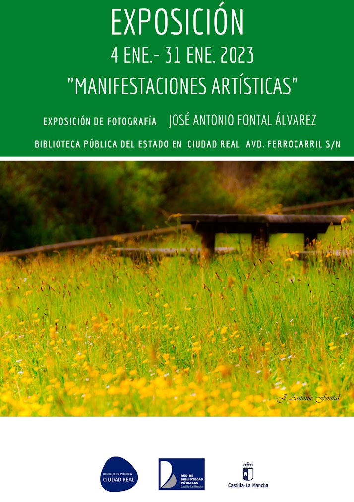 Manifestaciones artísticas del creatiz José Antonio Fontal Álvarez en la Biblioteca Pública del Estado en Ciudad Real