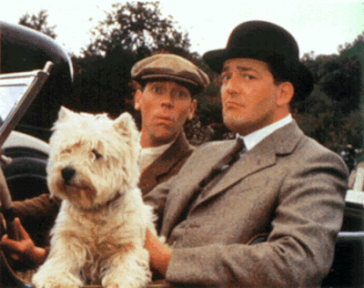 Jeeves And Wooster. Jeeves opens the door.