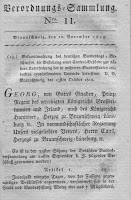 Georg richtet die Zentralbehörde zur Überwachung ein. Artikel 1.