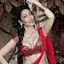 Sofia Hayat sexy cleavage show in Red Hot Saree