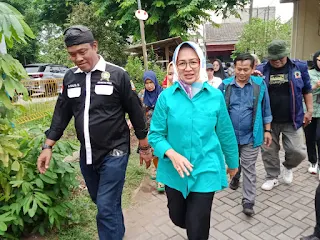 Kunjungan Silaturahmi Airin Disambut Baik Warga Periuk Damai Kelurahan Priuk