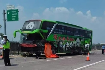 Tabrak truk tronton di tol Surabaya- Mojokerto, kernet bus Restu tewas