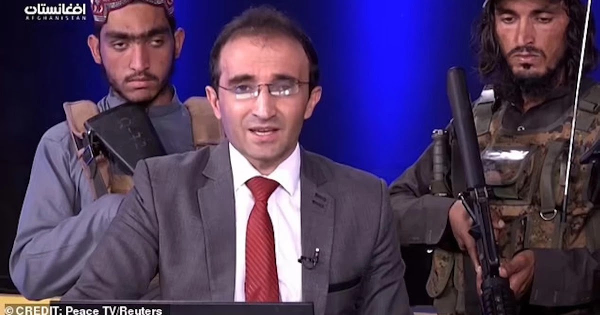Afghan News Reporter Is Forced To Praise The Taliban Regime On Live TV As He Is Surrounded By Gunmen