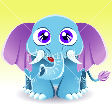 Cartoon elephant wallpaper