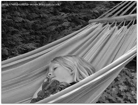 chilling in the hammock