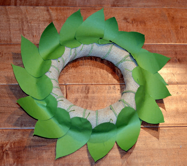 how to make a paper magnolia wreath
