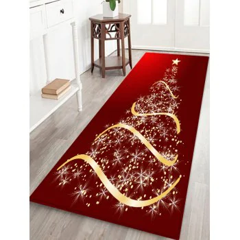 Light Spot Christmas Tree Pattern Floor Rug