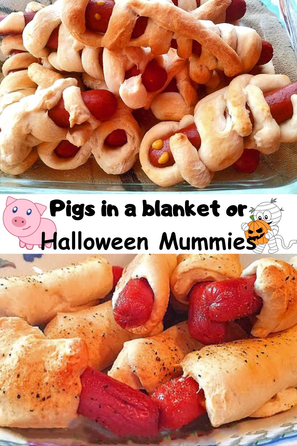 pin for later little hotdogs wrapped in dough called pigs in a blanket