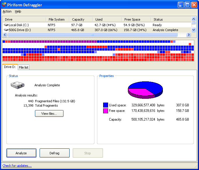 Free Download Defraggler for Windows