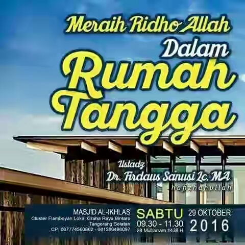 Meraih Ridho Allah Dalam Rumah Tangga