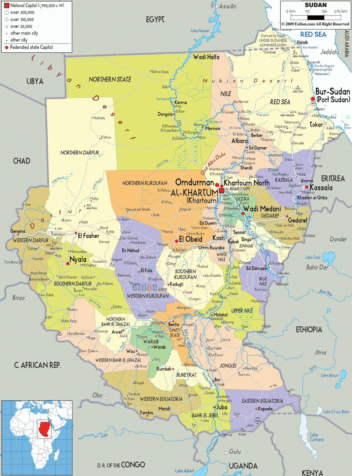 sudan kort Sudan Geografiske Kort Over Sudan Global Encyclopedia sudan kort