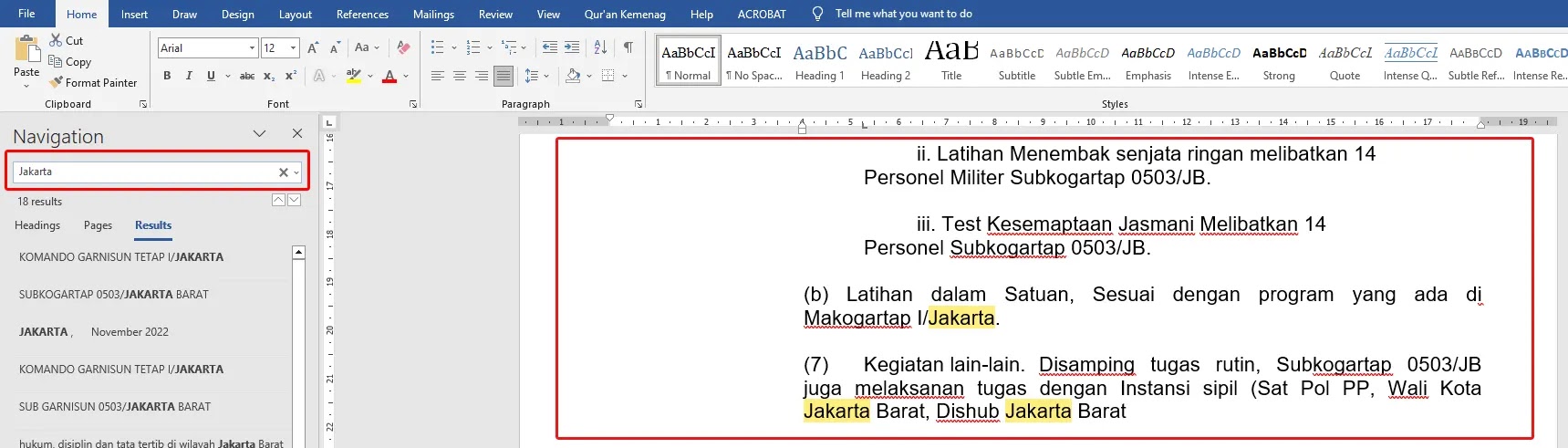 Cara Mencari Dan Mengganti Kata Di Ms. Word 2019 Dengan Mudah